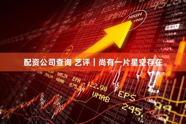 配资公司查询 艺评｜尚有一片星空存在