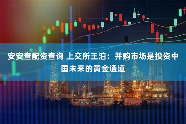 安安查配资查询 上交所王泊：并购市场是投资中国未来的黄金通道