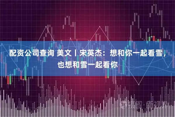 配资公司查询 美文丨宋英杰：想和你一起看雪，也想和雪一起看你